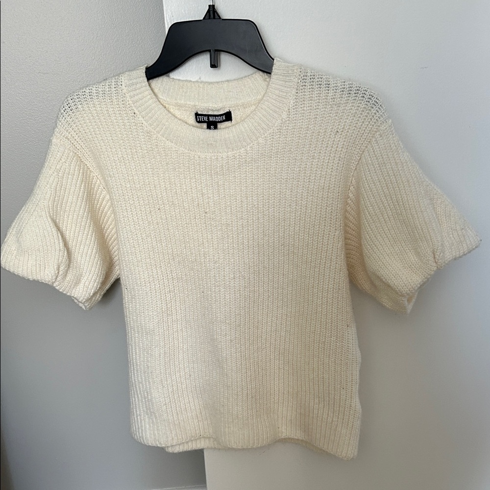 Steve Madden Ivory Knit Sweater